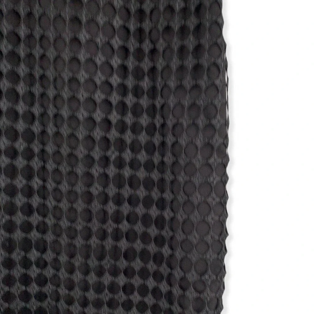 Ann Taylor Black Mesh Overlay Midi Skirt Size 0‎